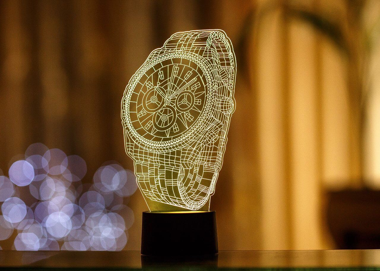 Змінна пластина для 3D-світильників "Часи" 3DTOYSLAMP, фото 1