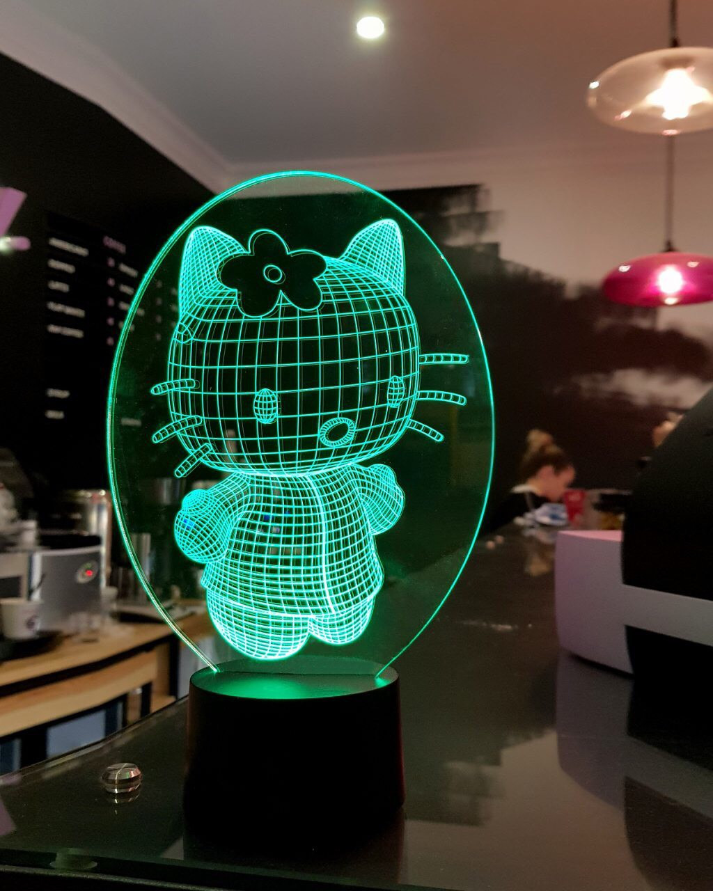 Змінна пластина для 3D-світильників "Kitty 2" 3DTOYSLAMP, фото 1