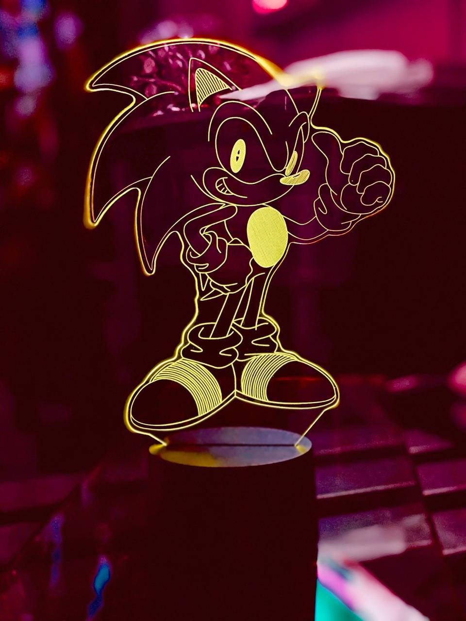 Змінна пластина для 3D-світильників "Сонік" 3DTOYSLAMP, фото 1