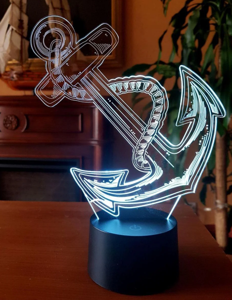 Змінна пластина для 3D ламп "Якір" 3DTOYSLAMP, фото 1