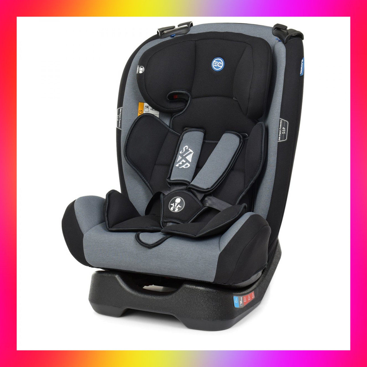 Дитяче автокрісло EL CAMINO на платформі від 0 до 8 років STEP ME 1017 Royal Gray група 0+1/2/3 (0-36кг) сірий
