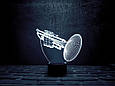 3D нічник "Труба" (ВОЛІЧНЕ ЗОБРАЖЕННЯ)+ пульт ДК + мережевий адаптер + батарейки (3 ААА)  3DTOYSLAMP, фото 3