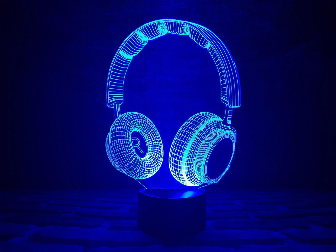 Змінна пластина для 3D-світильників "Навушники" 3DTOYSLAMP, фото 1