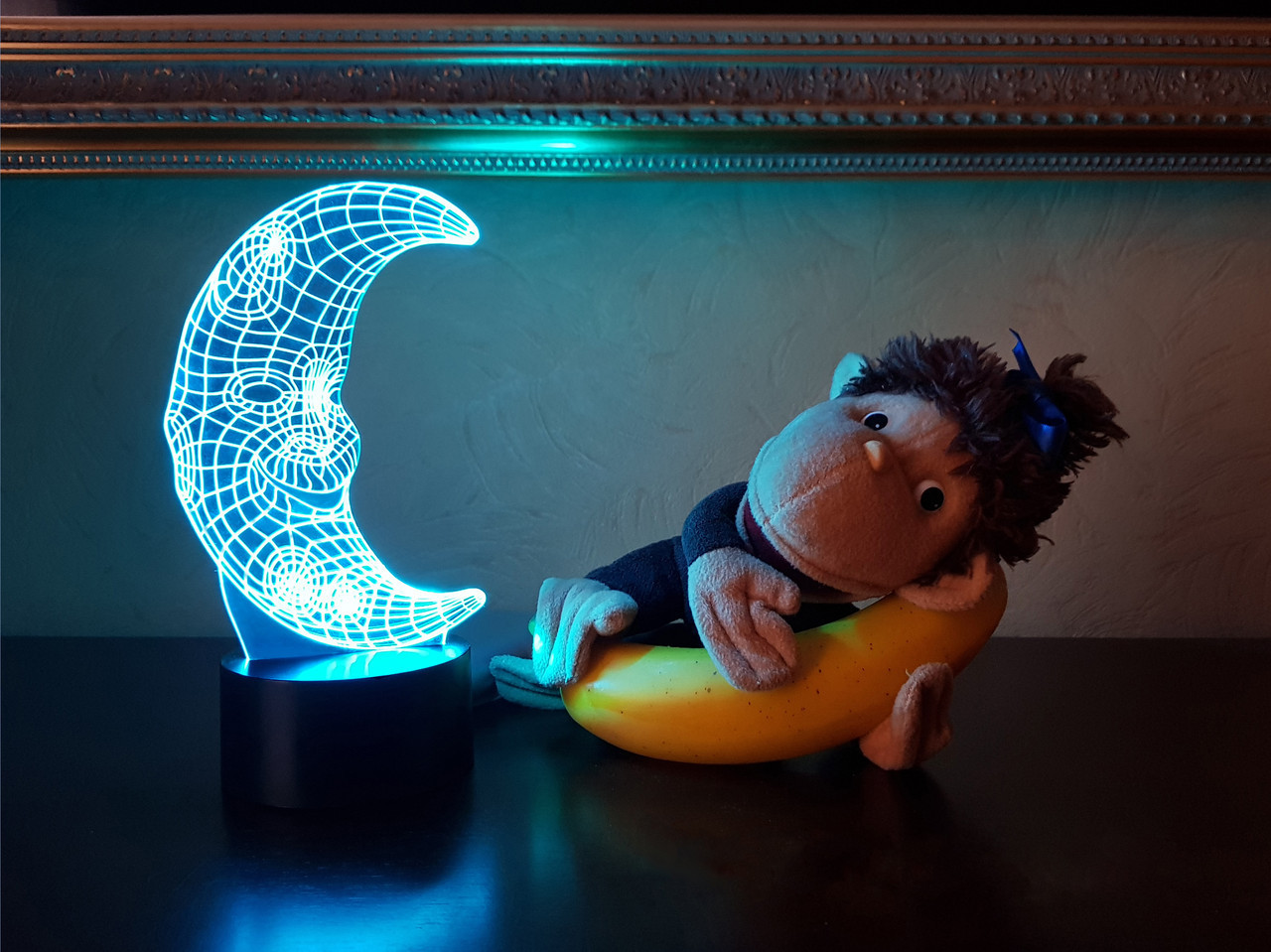 Змінна пластина для 3D-світильників "Месяць" 3DTOYSLAMP, фото 1
