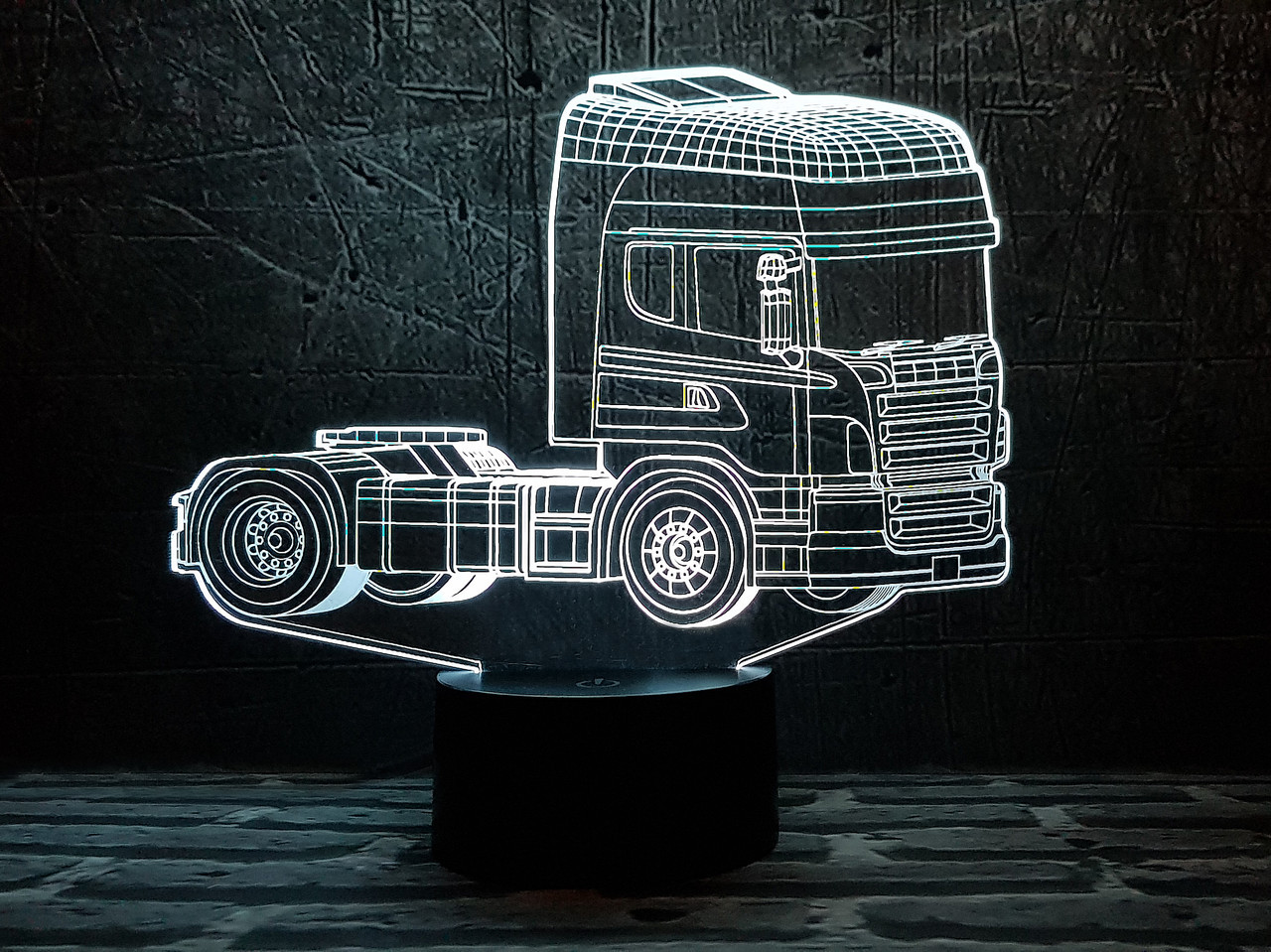 Змінна пластина для 3D-світильників "Автомобіль 19" 3DTOYSLAMP, фото 1