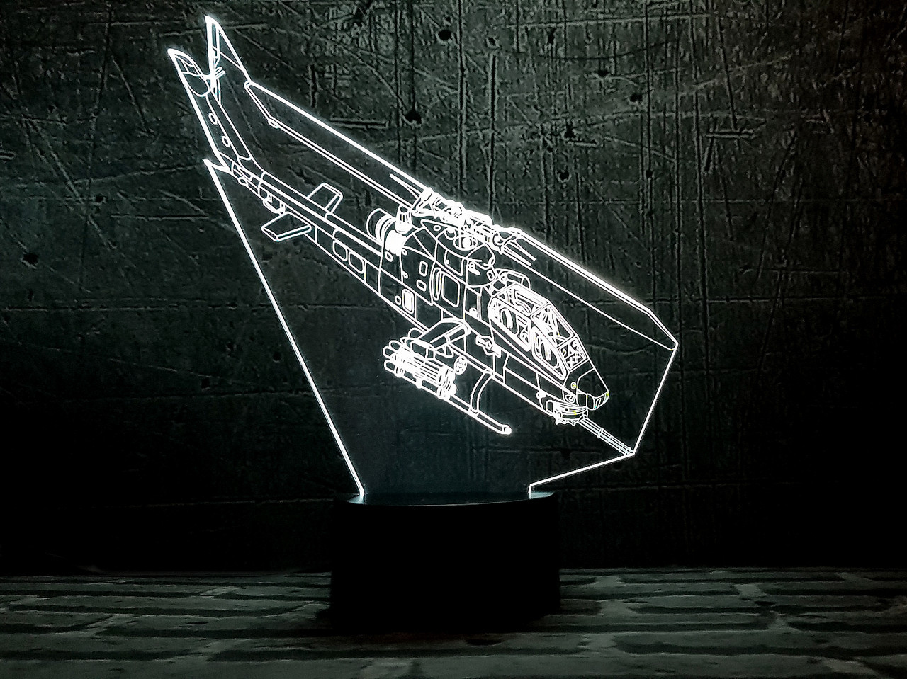 Змінна пластина для 3D-світильників "Вертоліт 2" 3DTOYSLAMP, фото 1