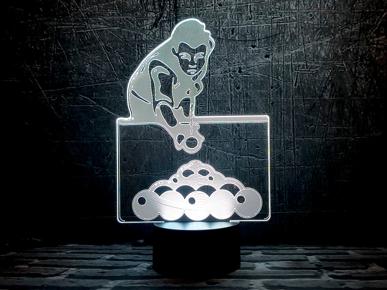 Змінна пластина для 3D-світильників "Більярд" 3DTOYSLAMP, фото 1