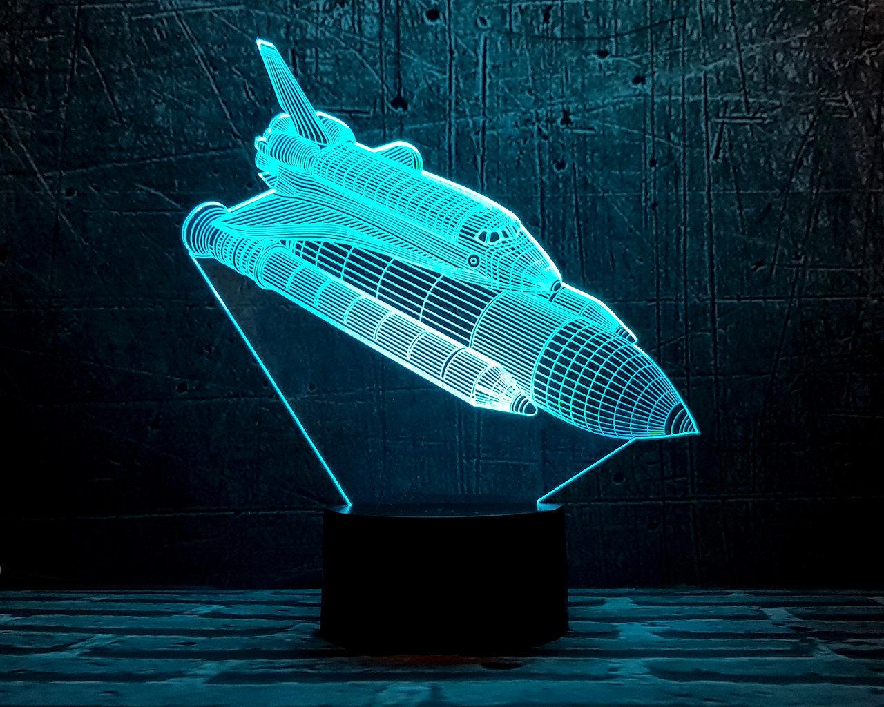 Змінна пластина для 3D-світильників "Шатл" 3DTOYSLAMP, фото 1