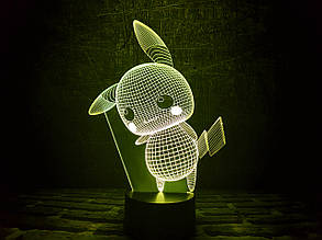 Змінна пластина для 3D ламп "Пікачу" 3DTOYSLAMP