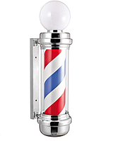 Стойка рекламная Barbers Pole хром с плафоном 85x31x23 см