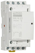 Модульний контактор MK-N 4P 20A 2NO+2NC 220V, фото 3