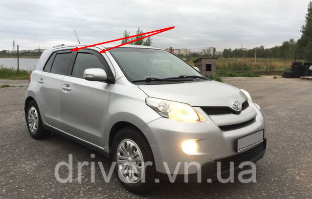 Дефлектори вікон вставні Toyota Urban Cruiser 2009 - повний комплект, Польша