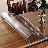 М'яке скло плівка Crystal 1.5 мм скатертини захист на стіл термостійка, фото 9
