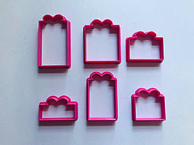 3D-формочки-вирубки для пряників "Подарунок 4 (набір)"