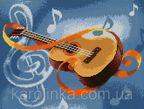 Схема Для Вышивки Бисером На Атласе "Гитара" (ID#1282998906), Цена.