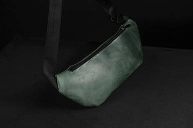 Шкіряна сумка "Модель №60" натуральна Вінтажна шкіра, колір Зелений
