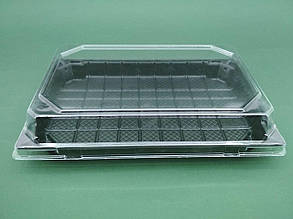 Упаковка для суші ПС-64Д 20,5*13,5 разом з кришкою ПС64К (50 шт)