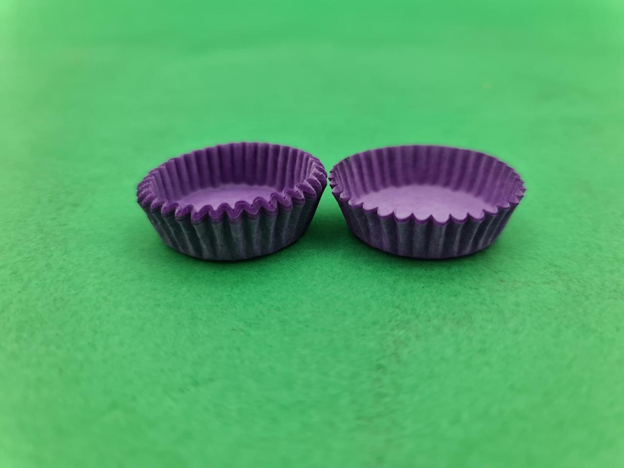 Тартолетка для кексів "Кругла фіолетова"D30 H9,5 (100шт)/3а/ (1 уп.), фото 1