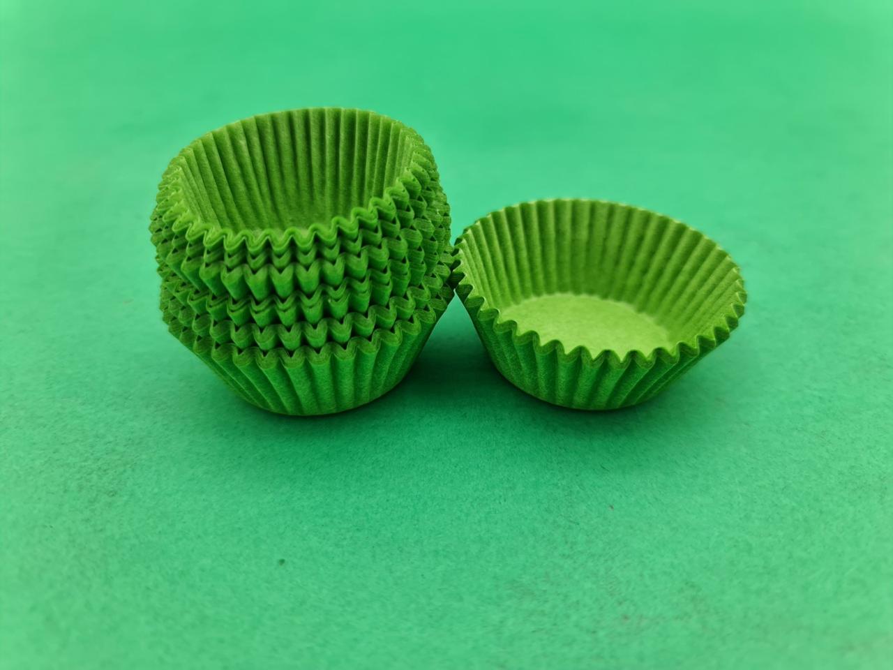 Тартолетка для чізкейк "Кругла зелена"D40 H21 (100шт)/5/ (1 уп.), фото 1