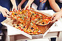 Упаковка під піцу 35см c печаткою Pizza (100 шт), фото 3