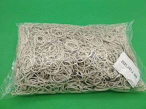 Грошова Гумка №25 ( біла )*1,2 мм 1 кг "Plast" (1 пач.)