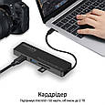 USB Type-C Хаб Promate LinkHub-C (linkhub-c.grey), фото 6