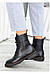 Черевики берці жіночі зимові шкіряні чорні на шнурівці, черевики жіночі зимові шкіряні від виробника, фото 4