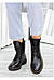 Жіночі демісезонні осінні шкіряні черевики-берці на шнурівці, черевики жіночі осінні чоботи, фото 5