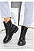 Черевики берці жіночі зимові шкіряні чорні на шнурівці, черевики жіночі зимові шкіряні від виробника, фото 8