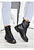 Черевики берці жіночі зимові шкіряні чорні на шнурівці, черевики жіночі зимові шкіряні від виробника, фото 7
