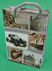 Пакет паперовий подарунковийМІНІ 8*12*3.5 арт20 (12 шт.)