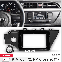 Переходная рамка KIA Rio, K2, KX Cross 2017+, CARAV 22-419