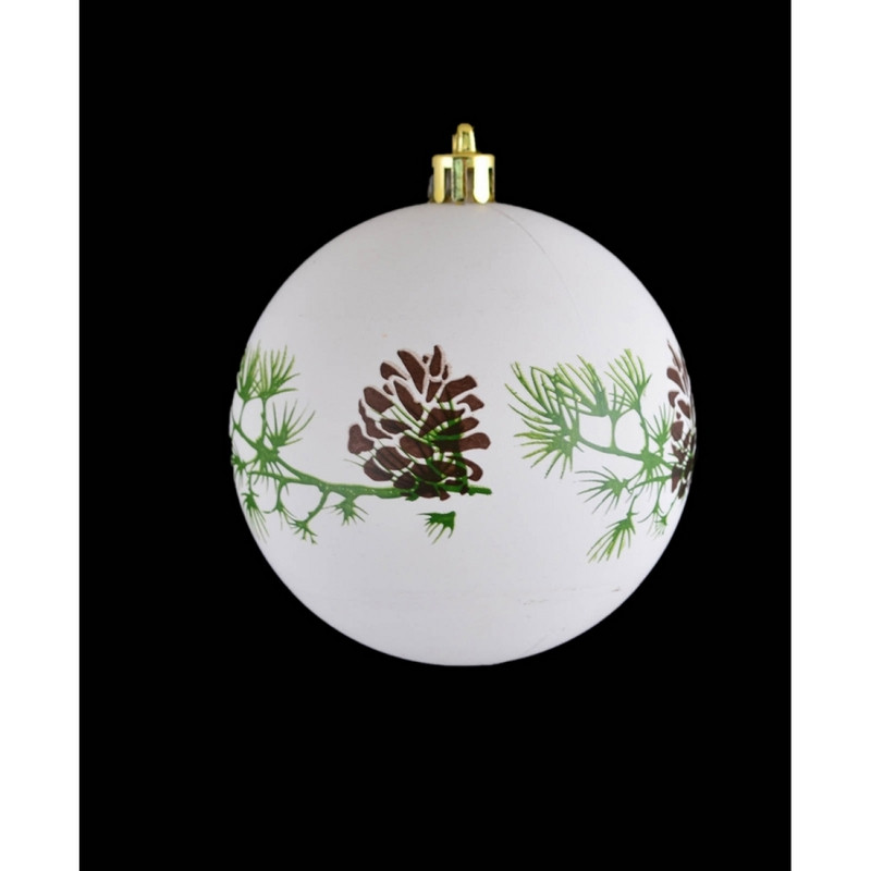 Ялинкова прикраса куля Yes Fun Шишка з принтом d-8см (972934)