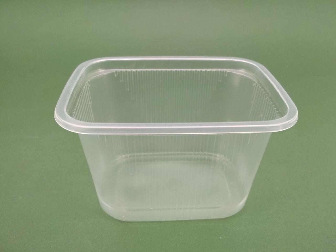 Ємність поліпропіленова прямокутна (для рідкого та гарячого)SL5883 V = 350 мл (50 шт.), фото 1