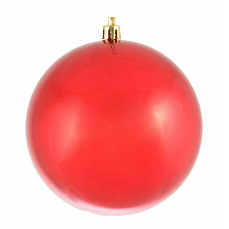 Ялинкова прикраса куля Yes Fun d-10см червоний перламутр (972629)