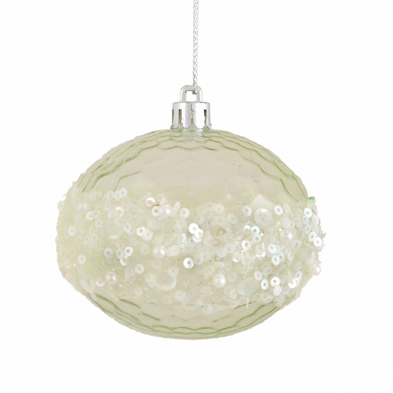 Ялинкова прикраса куля Yes Fun Паєтки d-8см (973012)