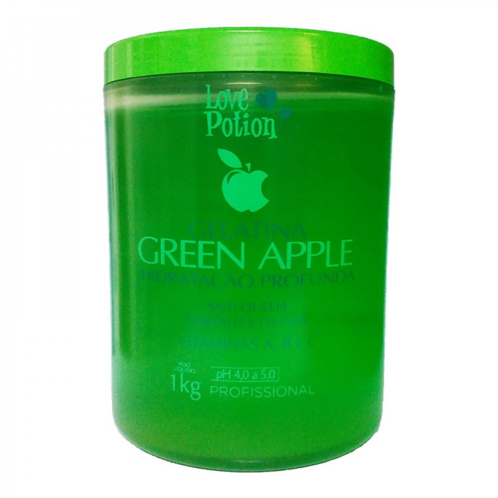 Колаген Love Potion Gelatina Green Apple, 1 кг (заводська)