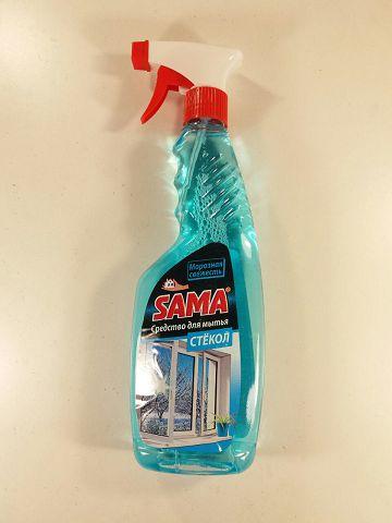 Мийний засіб для скла та дзеркал САМА морозна свіжість 500 г (курок) (1 шт.), фото 1