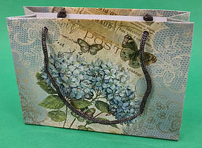 Пакет паперовий малий горизонтальний 11/18/5 (арт М018) (12 шт.)