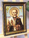 Ікона з янтаря Св. Микола Чудотворець, Іменна ікона з бурштина Св.Миколай Чудотворець, фото 3