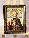 Ікона з янтаря Св. Микола Чудотворець, Іменна ікона з бурштина Св.Миколай Чудотворець, фото 4