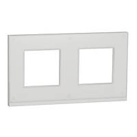 Рамка 2-постова біле скло Unica New Pure Schneider Electric NU600485