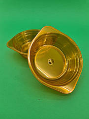 Миска одноразова склоподібна глибока діаметр 500 мл, помаранчева уп./10 штук