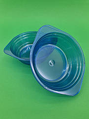 Миска склоподібна глубока діаметр 500 мл, блакитна 10 шт/уп
