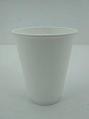 Стакан картонний кольоровий для дня народження, свята 400 мл "білий Тайм" Маестро (50 шт)