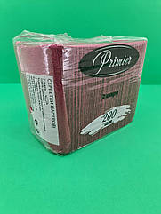 Серветка паперова 200лист Прем'єр банкетна (33х30) 2-вух шарні Бордо (1 пачка)