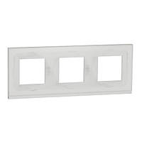 Рамка 3-постова біле скло Unica New Pure Schneider Electric NU600685