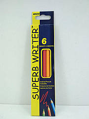 Набір кольорових олівців 6 кольорів "SUPER WRITER" Marco 4100-6CB (1 пачка)