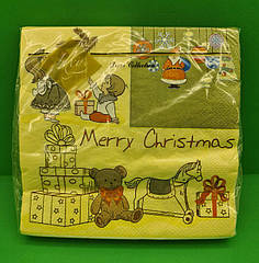 Новорічна серветка (ЗЗхЗЗ, 20шт) LuxyНГ Новорічні мрії (844) (1 пач.)