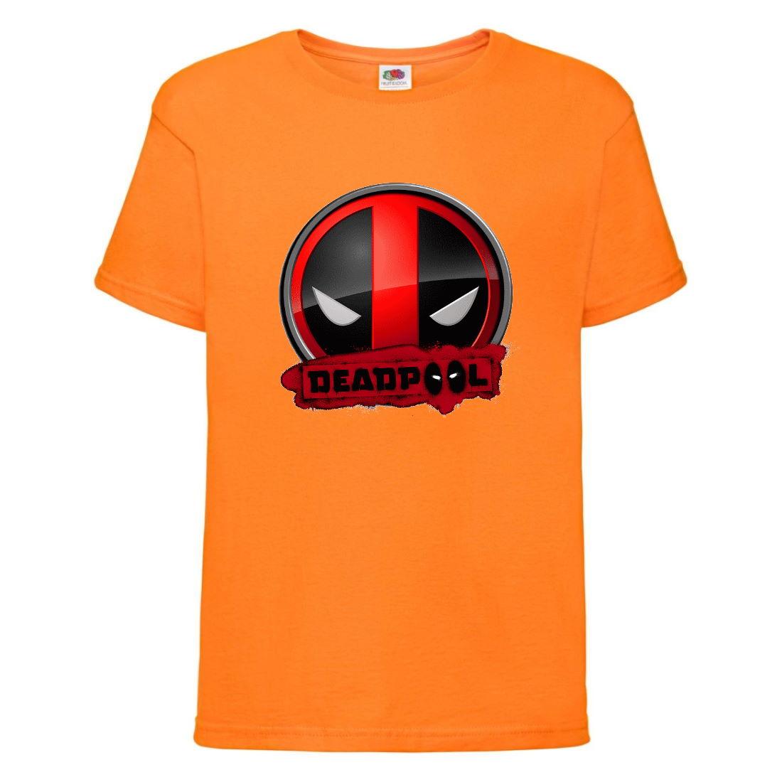 Футболка Дедпул (Deadpool-002) оранжева